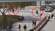 Shocking footage of shootout in Novi Pazar: Bullets flying in crowded street, woman gets wounded