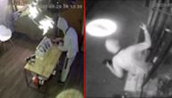 Video of clumsy robbery in Novi Sad: Thief cuts himself on broken glass, steals dummy phones