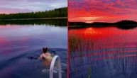 Komadić raja koji gori od boja: Zaplivala je u prelepom jezeru, mnogi bi hteli da su na njenom mestu
