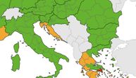 Značajne promene na najnovijoj korona mapi Evrope: Hrvatska obala ponovo u narandžastoj zoni