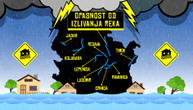 Detaljna mapa reka na kojima danas i sutra preti izlivanje: Na nekim uključena vanredna odbrana