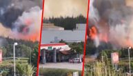 Požar na graničnom prelazu Evzoni: Trenutno je zatvoren za saobraćaj