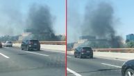 Buktinja ispod Gazele, veliki dim na auto-putu, a uzrok požara nepoznat