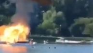 Nestvarna scena na Dunavu kod Bačke Palanke: Eksplodirao brodić, vatra progutala plovilo