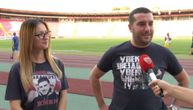 Zvezda obradovala mladi par: Marko i Anita saznali su pol budućeg deteta na stadionu "Rajko Mitić"