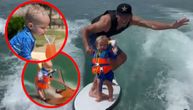 Ovaj bebac rastura sportove na vodi: Odrasli i pravi profesionlaci bi mu pozavideli