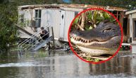 Dok je bežao od uragana Ajda aligator mu odgrizao ruku: Žena ga izvukla iz vode, on nestao u poplavi