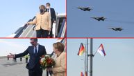 (UŽIVO) Angela Merkel u Beogradu: Srpski migovi nadletali nebo, na aerodromu je dočekao Vučić