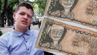 Stefan naslikao novčanicu da sam sebi plati školu crtanja: Dečak sa autizmom je subotički Pikaso