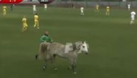 Šou na fudbalskom meču: Psi prekinuli duel reprezentacija, a onda je na teren utrčao i konj
