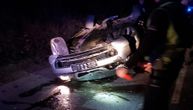 Saobraćajna nesreća u Železniku: Prevrnuo se auto sa 5 muškaraca, ima teže povređenih