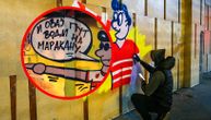 Gerilska akcija Delija u Beogradu: Osvanuli novi grafiti koji zovu na Marakanu