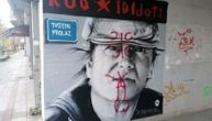Na strašan način oskrnavljen i lik pevača pank grupe "KUD Idijoti": Sramotan rat muralima još traje