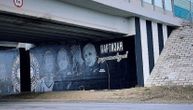 I ovako se voli Partizan: Grandiozni mural sa legendama kluba osvanuo ispod nadvožnjaka