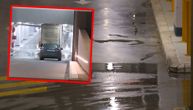 Havarija u beogradskom tržnom centru: Kamionom pokušao da uđe na parking, presekao vodovodnu cev