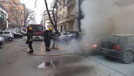 Goreo automobil u Novom Sadu, ovako je izgledala akcija vatrogasaca