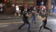 Utter madness in Melbourne: Serb knocks tear gas bottle out of hands of policeman spraying it