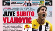 Vlahović vest dana u Italiji: Gazeta ga već obukla u dres Juventusa na naslovnoj strani!