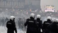 Protest protiv kovid mera u Briselu: Policija upotrebila suzavac i vodene topove, oštećene zgrade u kvartu EU