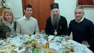 Djokovic family have lunch with head of Serbian Church, Novak sits next to Patriarch Porfirije
