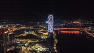 Saint Sava's Day marked with light display on Belgrade Tower
