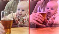 Beba opčinjena pivom: Da sme, rado bi ga probala