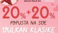 Jedinstvena akcija u susret Danu zaljubljenih 20% + 20% popusta na sve Vulkan klasike