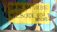 "Srbe na vrbe": Na Štrandu u Novom Sadu osvanuo strašan grafit, studenti osudili ovaj potez