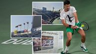 Djokovic's oasis: Dubai loves Novak, two Serbian flags displayed at the main stadium