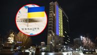 Kurti osvetlio zgradu prištinske Vlade u bojama ukrajinske zastave