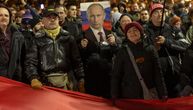 Skup podrške Rusiji u Beogradu: Na ulicu izašlo oko 1.000 ljudi