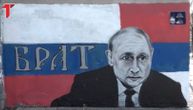 Pojavio se mural sa likom Vladimira Putina na Vračaru: Pored lika predsednika Rusije ispisana jedna reč