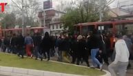Grobari krenuli ka Marakani: Pogledajte dolazak navijača Partizana na večiti derbi