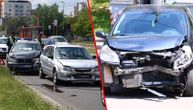 Dve nesreće u roku od pola sata: Lančani sudar na Novom Beogradu, direktni na Čukarici, povređeno i dete