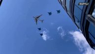 Moskvu nadletali vojni avioni: Nebom krstarili "migovi" i "Iljušini"
