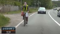 "Baba mi rekla da neću stići živ": Radoslav (90) iz Šašinaca na bicikli prešao 270 kilometara, krenuo na slavu