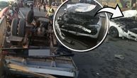 Fotografije smrtonosnog sudara na Pančevcu iz drugog ugla: Od kamiona ništa nije ostalo, BMW-u smrskana hauba