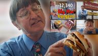 Neobičan Ginisov rekorder: Don skoro svakog dana jede burger već 50 godina, prvi pojeo davne 1972. godine