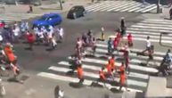 Kosovo, Srbija: Učenici zaustavili saobraćaj u centru Beograda, išli ulicom, pevali patriotske pesme