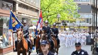 Orkestar policije i pripadnici jedinica MUP-a svečano su prodefilovali Knez Mihailovom ulicom do Kalemegdana