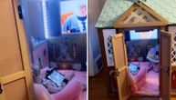 Napravila ćerci kućicu iz bajke: Unutra je TV i mini frižider pun slatkiša