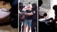 "Policija, lezi dole": Snimak hapšenja devetoro pripadnika navijačkih grupa u Pančevu