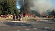 Snimci stravičnog požara na Novom Beogradu: Vatrogasci se bore sa stihijom, gori smeće kod Starog sajmišta