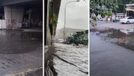 Haos u Beogradu: Muškarca na Dorćolu iz vode izvukla Interventna, ulice poplavljene, svuda gejziri i vodopadi