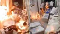 Spaljeni načisto: Maserka napravila požar, mušterije jurcale sa plamenom po sebi