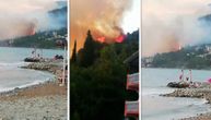 "Čule su se detonacije, stanovništvo je evakuisano": Veliki požar kod Bara, vatrogasci se bore sa stihijom
