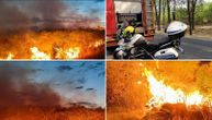 Bukti novosadski Šangaj: Vatrogasci na izmaku snaga, ne mogu da obuzdaju vatru, nisu jeli ceo dan