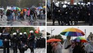 (UŽIVO) Huligani se sukobili s policijom: Prajd žurku mnogi učesnici napuštaju zbog kiše