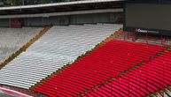 Red Star makes improvements to its stadium: The South Stand gets new chairs