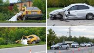 Slike s mesta udesa kod Novog Sada: Pošli na svadbu u BMW-u, pa imali nesreću, vozač opel korse poginuo